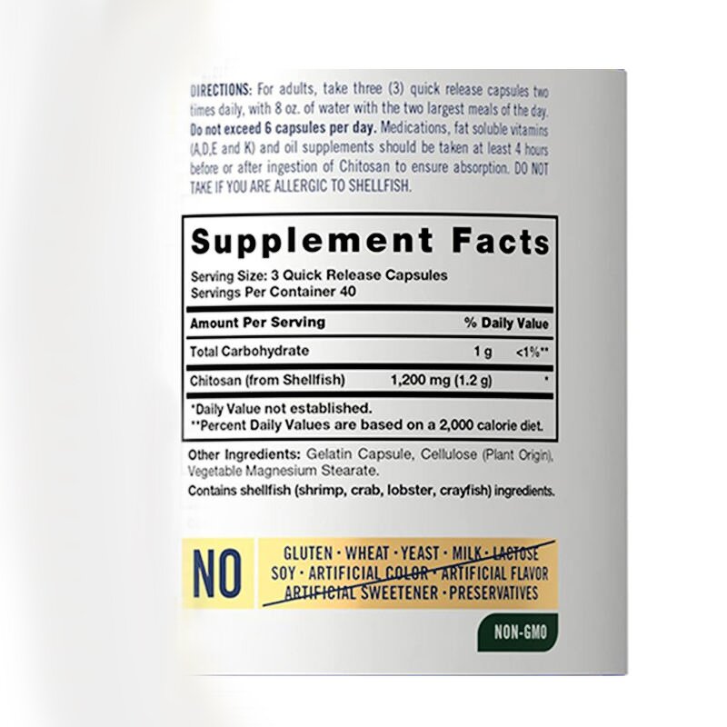 Nano Chitin Chitosan - Manufacturer - Chromium 500Mg 120 Veg Capsules OEM/ODM Wholesale