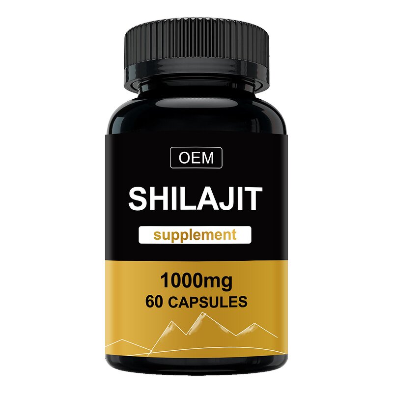 Shilajit Resin Capsules - Manufacturer - Himalayan Extract 120 Capsules OEM Dietary Supplement