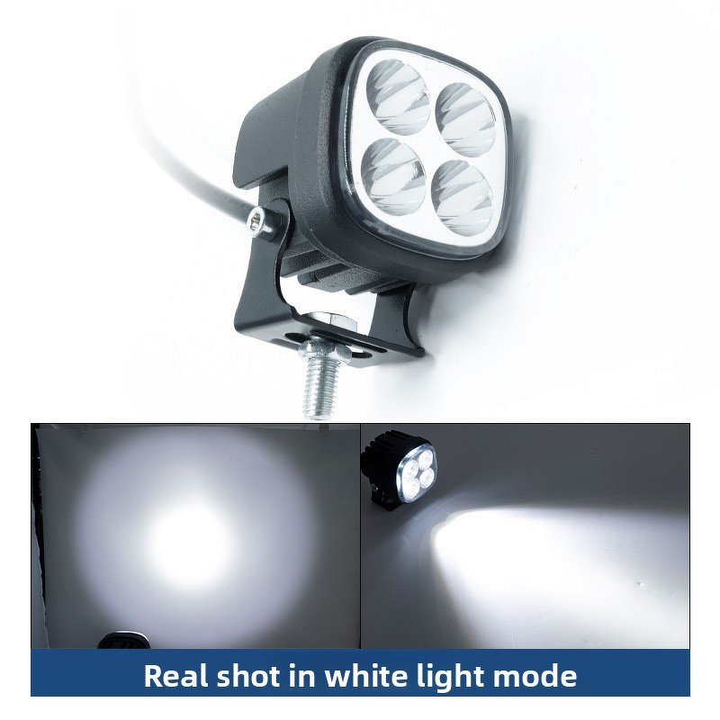 Car LED Spotlight - Manufacturer - Four-Leaf Clover 4-Lens Waterproof for Car Motorcycle 1-Year Warranty
