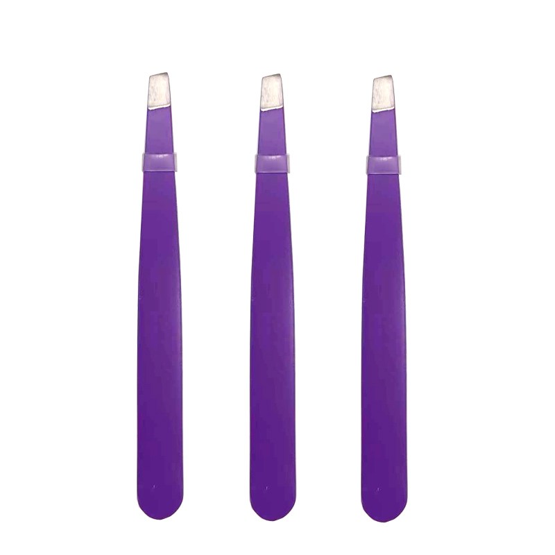 Slanted Eyebrow Tweezers Supplier - Stainless Steel Angled