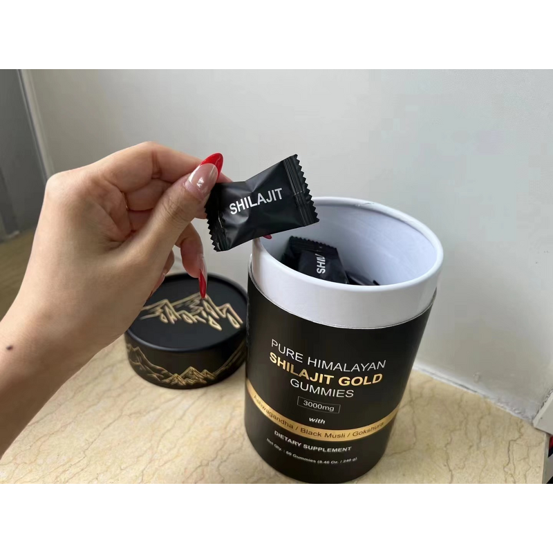 Shilajit Gummies Manufacturer - Pure Himalayan for Men 60 Count OEM