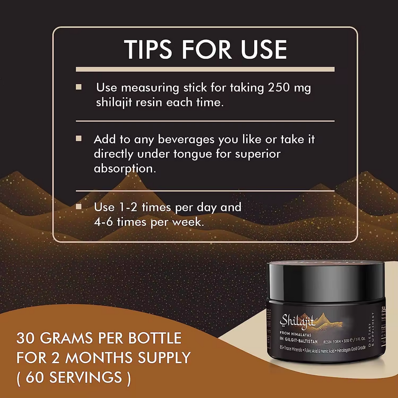 Shilajit Resin Manufacturer - Pure Himalayan Organic for Adults