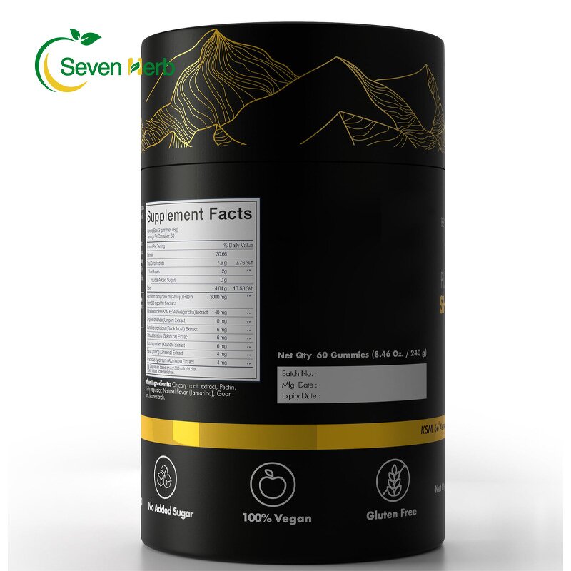 Shilajit Gummies Manufacturer - Himalayan 85+ Trace Minerals OEM