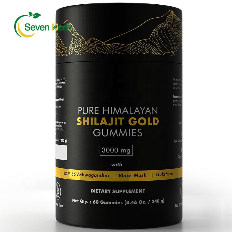 Shilajit Gummies Manufacturer - Pure Himalayan for Men 60 Count OEM