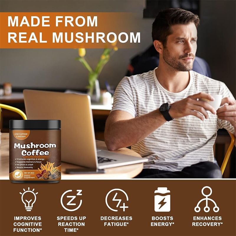 Mushroom Coffee Powder Manufacturer - Instant Reishi Ganoderma Custom