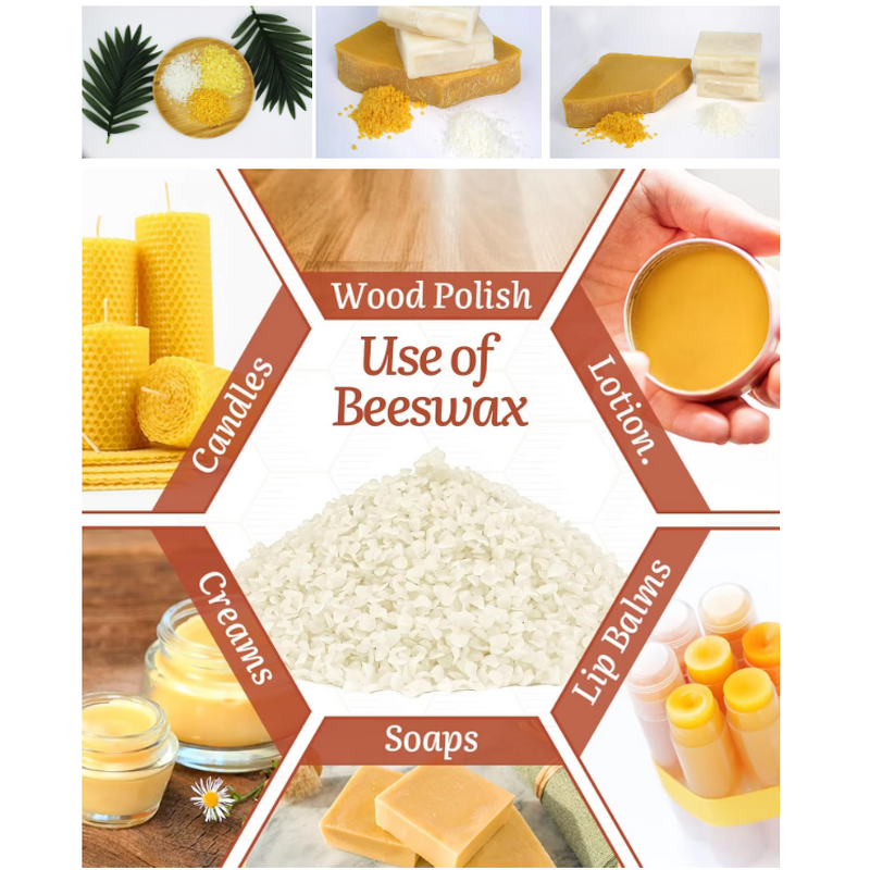 Beeswax Pellets Manufacturer - White Pure for DIY Cosmetics
