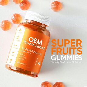 Superfruit Energy Gummy - Manufacturer - Adult Natural Fruit Taste Multivitamin Mineral