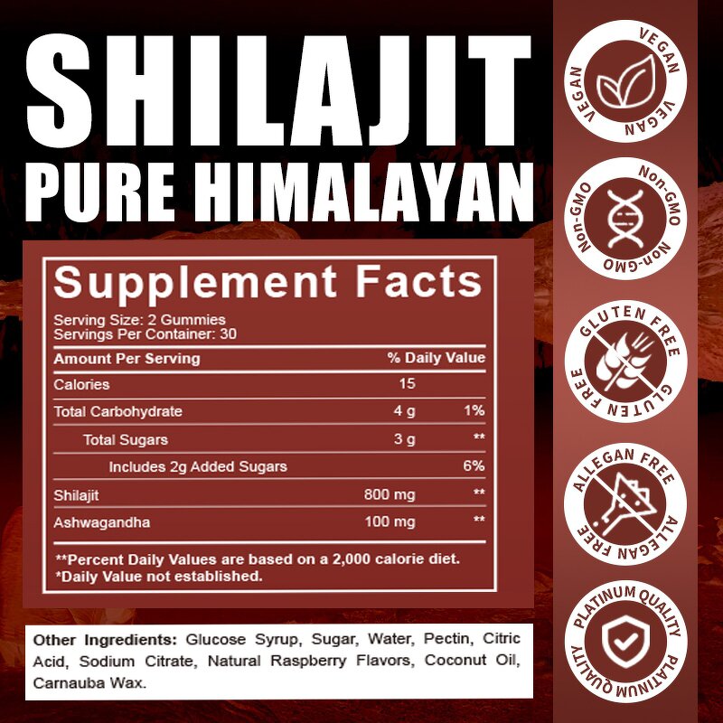 Shilajit CoQ10 Gummy - Manufacturer - Custom Xilizhi Coenzyme Q10 Adult Healthcare Cross-Border