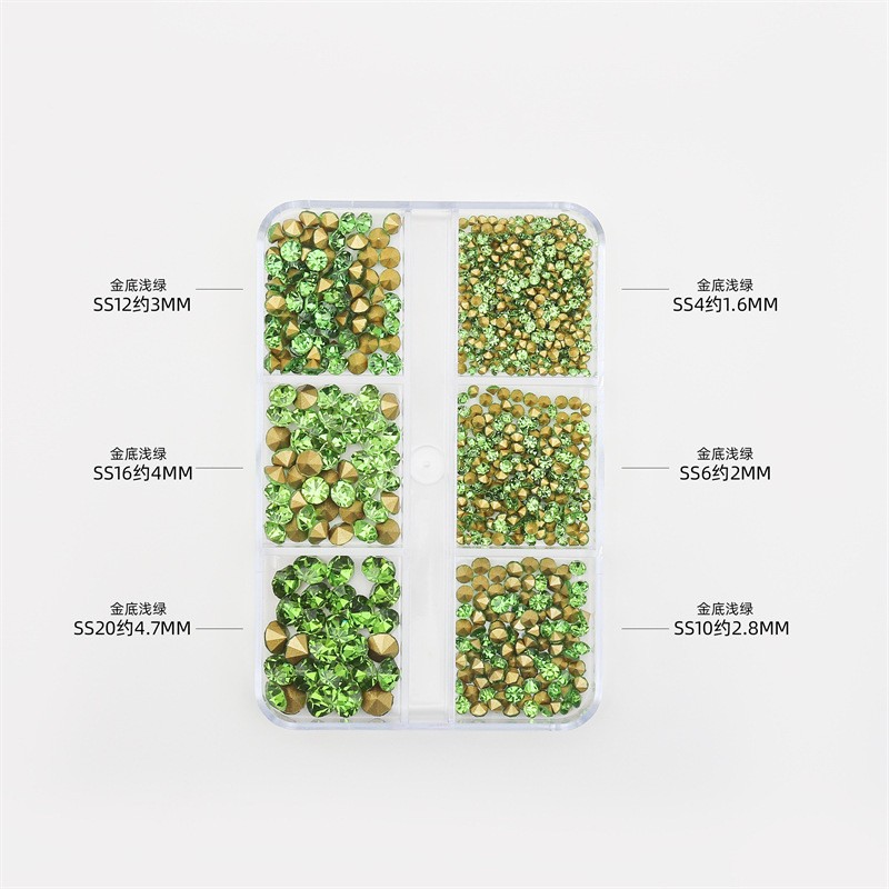 Nail Art Diamonds Wholesale - Champagne Glitter Jewelry Box Set