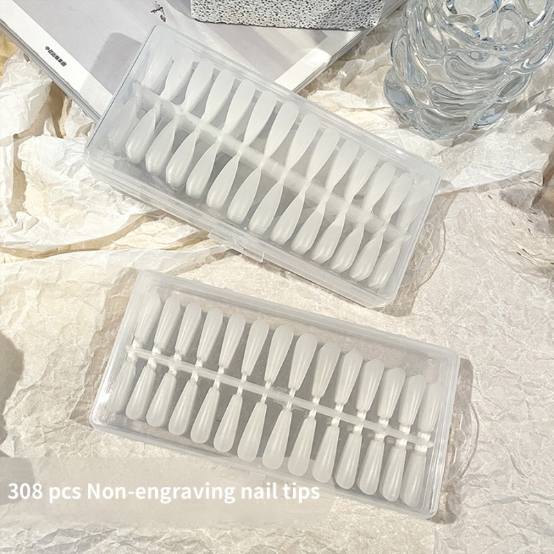 Nail Forms Factory - 308pcs Crystal Extension Gel Tips
