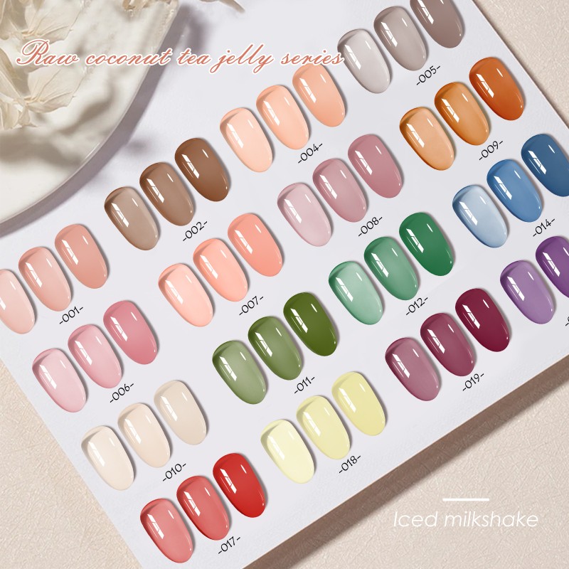 Nail Polish Gel Factory - 12 Colors Macaron Series 7.5ml