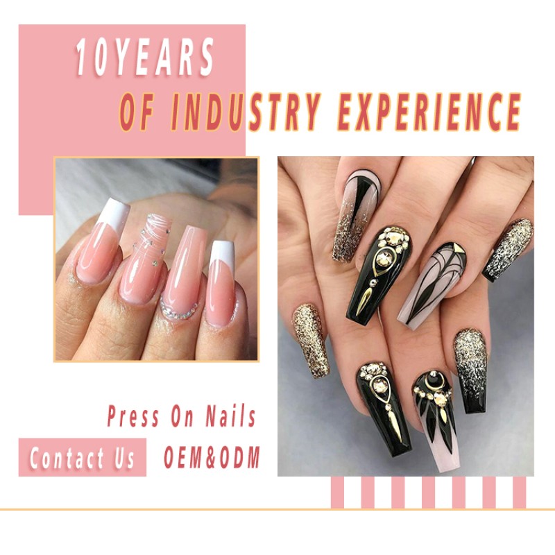 Press on Nails Manufacturer - Custom Ballerina Coffin Tip Nails