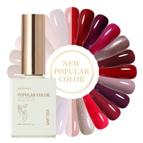 Nail Tips Factory - Short Simple Glitter White Line