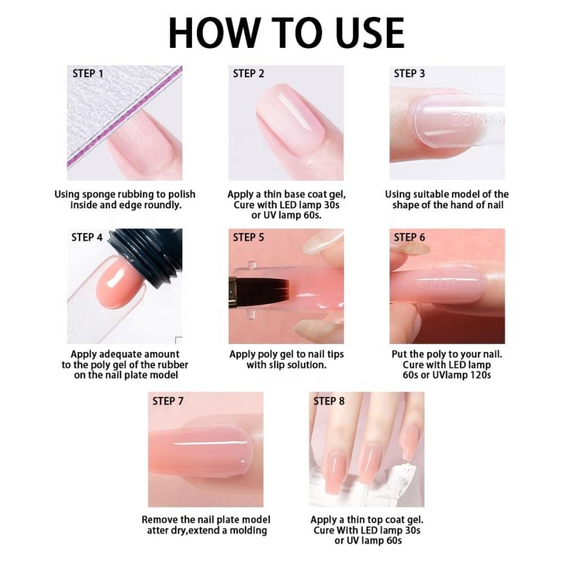 Nail Gel Supplier - 6 Colors UV Phototherapy Adhesive
