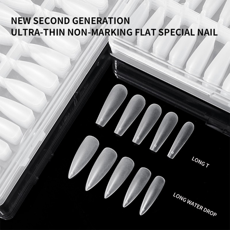 Nail Forms Factory - 308pcs Crystal Extension Gel Tips