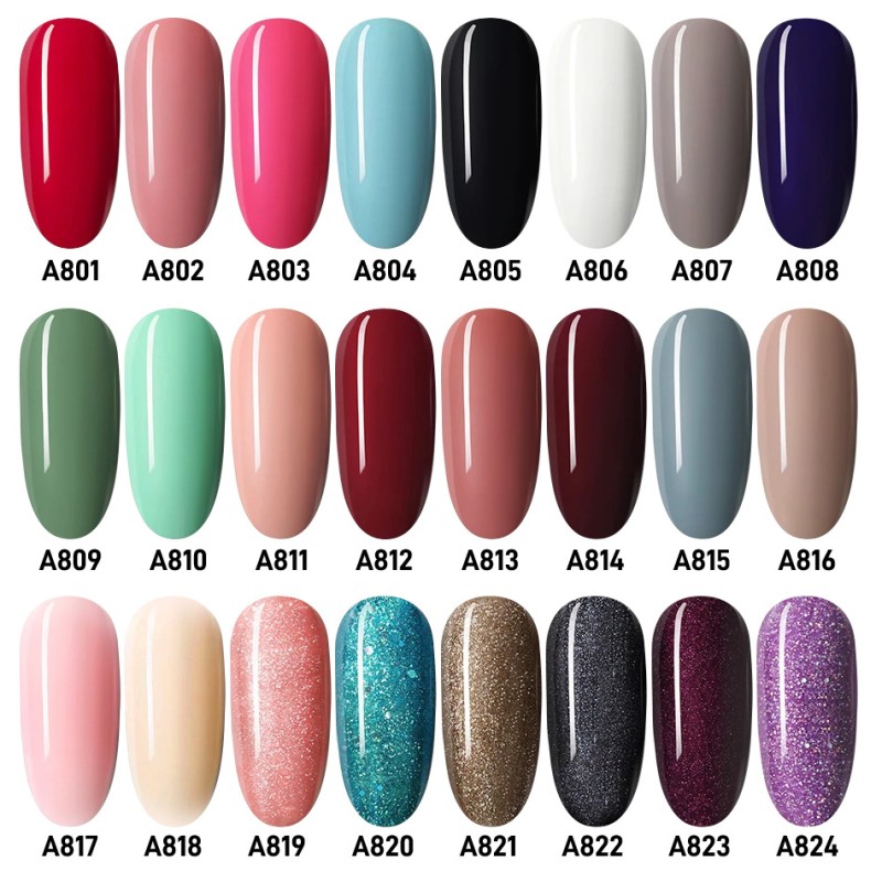 Bouncy Gel Factory - 12 Colors Shattered Diamonds Polish