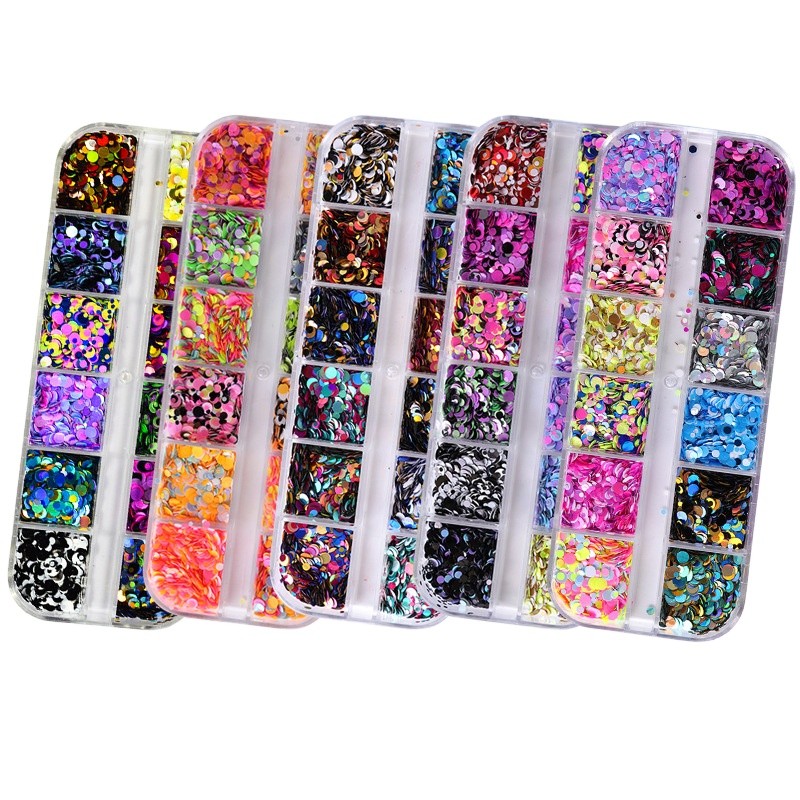 Acrylic Powder Supplier - Champagne Gold Mixed Sequins