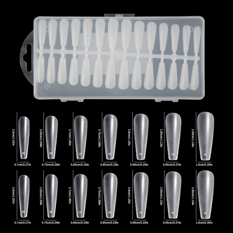 Nail Forms Factory - 308pcs Crystal Extension Gel Tips