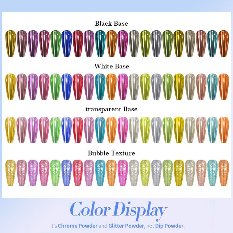 Mirror Powder Manufacturer - Titanium Magic Mirror Nail Glitter