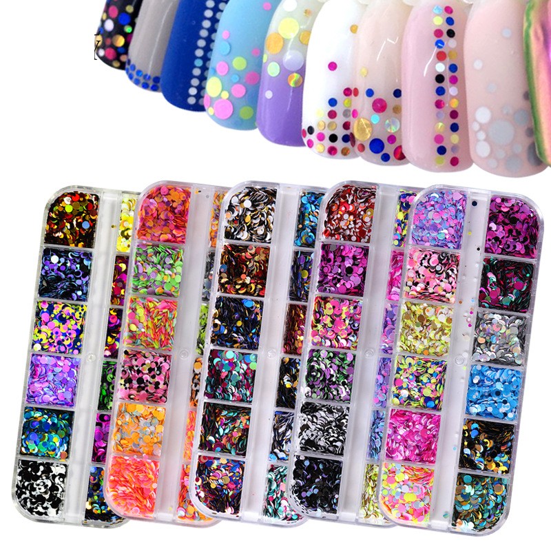 Acrylic Powder Supplier - Champagne Gold Mixed Sequins