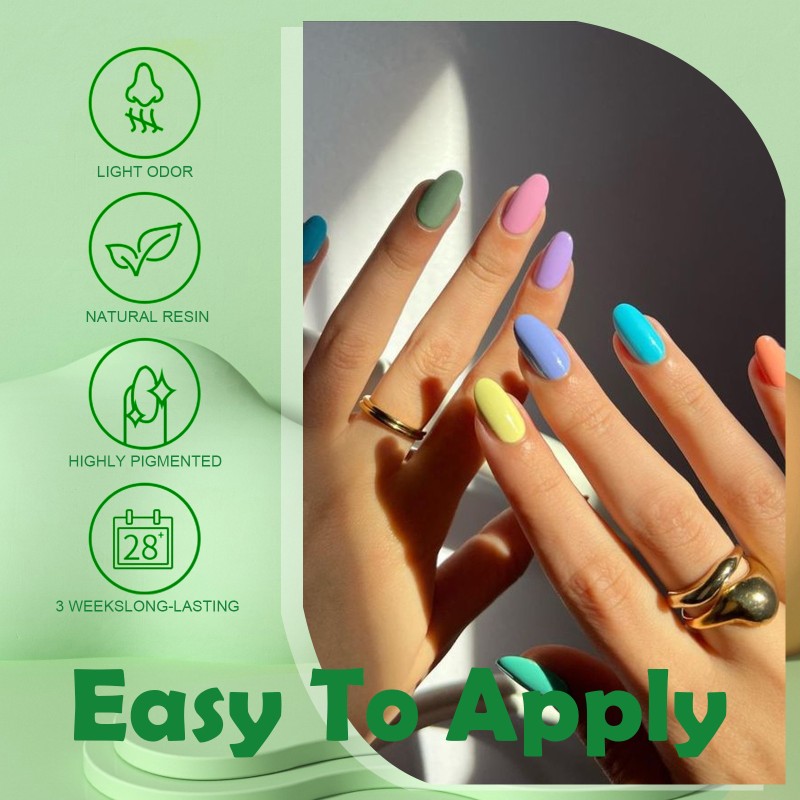 UV Gel Kit Manufacturer - 12pcs Pastel Macaron Set