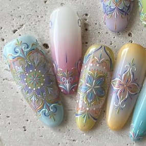 Press on Nails Factory - Long French Leopard False Nails