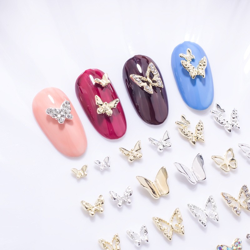Nail Charms Wholesale - Butterfly Spark Alloy Manicure Charms