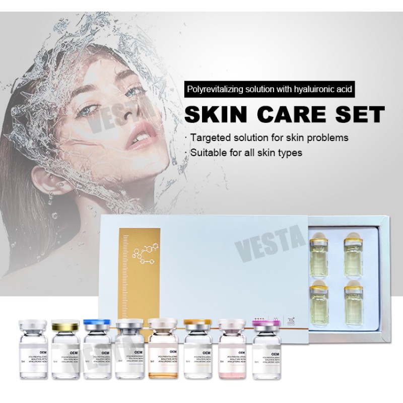 Face Brightening Serum Kit Supplier - Customized Peptide Gold Ampoules