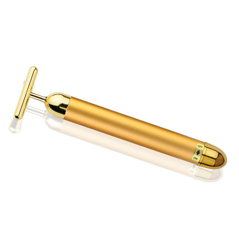 Facial Massager Roller Manufacturer - 24k Gold T Shape Slimming