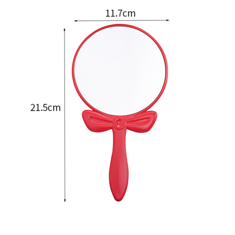 Hand Mirror Manufacturer - Round White Black Pink Cosmetics Handheld Handle Single Side & Wholesale Private Logo