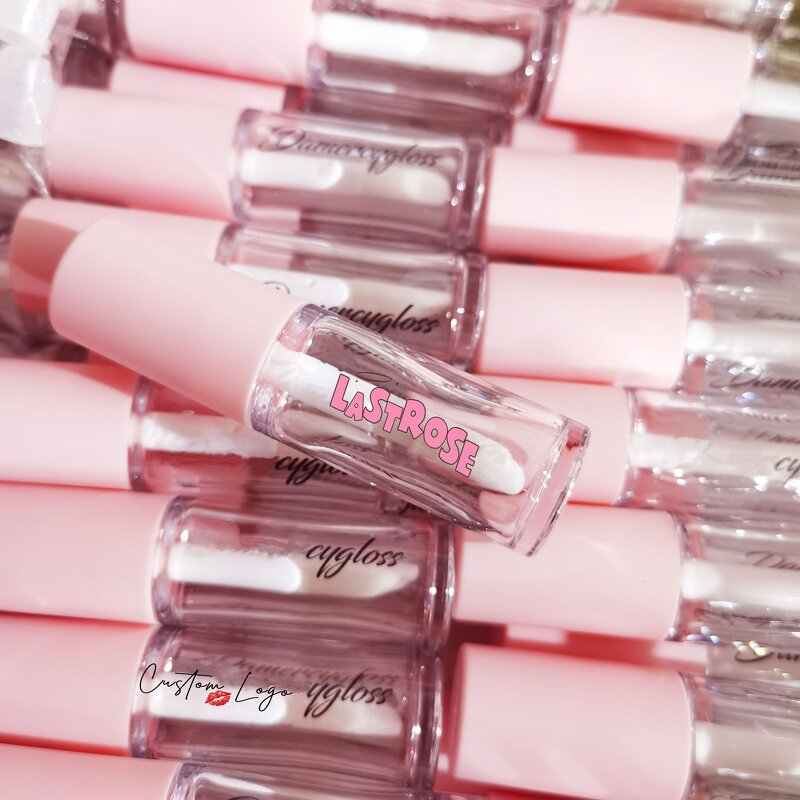 Lip Gloss Tube Manufacturer - Big Brush Applicator Empty Low Moq Luxury White Pink Large Brush Empty Lip Glaze Tube & Wholesale