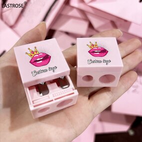 Pencil Sharpener Manufacturer - Stainless Steel Blades for Eye Eyebrow Lip Dual Pencil Sharpener for Brow Pencil Black