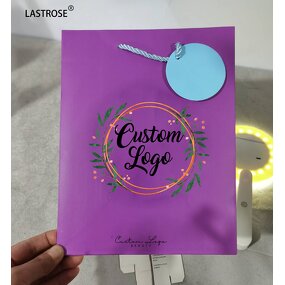 Paper Bags Manufacturer - Purple Packaging Mini Handbag Lashes Gift Bag Jewelry case Craft Paper