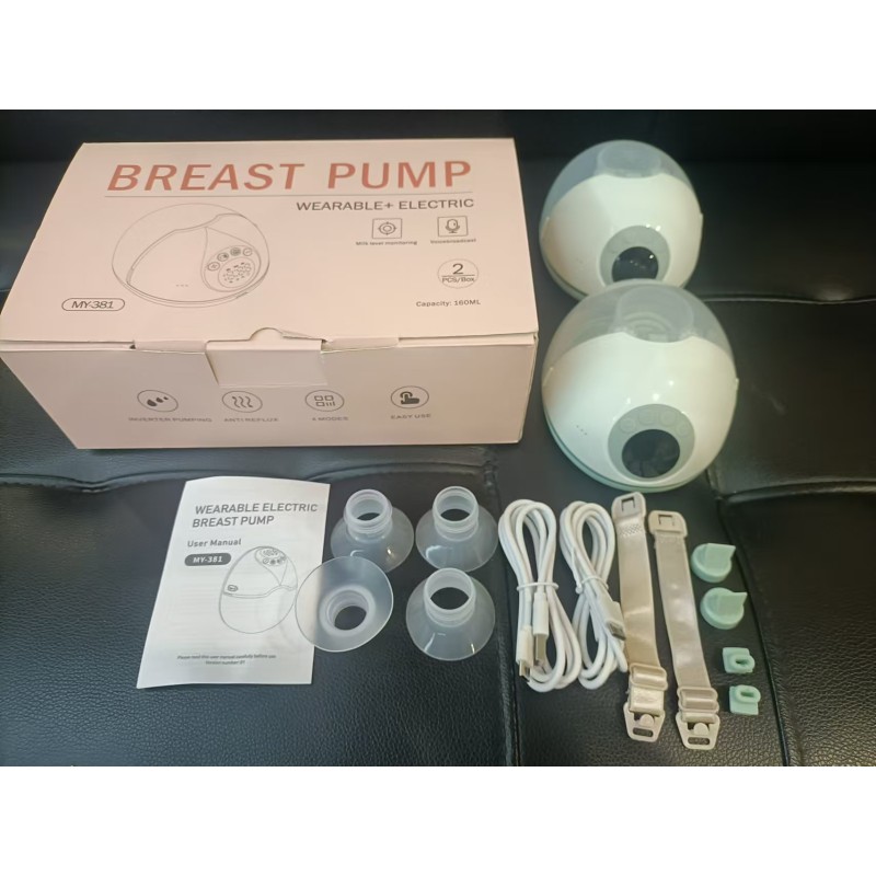 Wireless Breast Pump Supplier - BPA Free Double Pack Hands Free