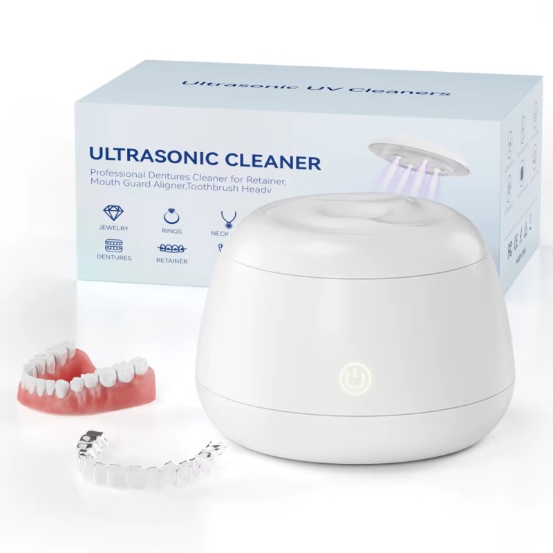 Ultrasonic Teeth Cleaner Supplier - Mini 200ml Tank UV Cleaner
