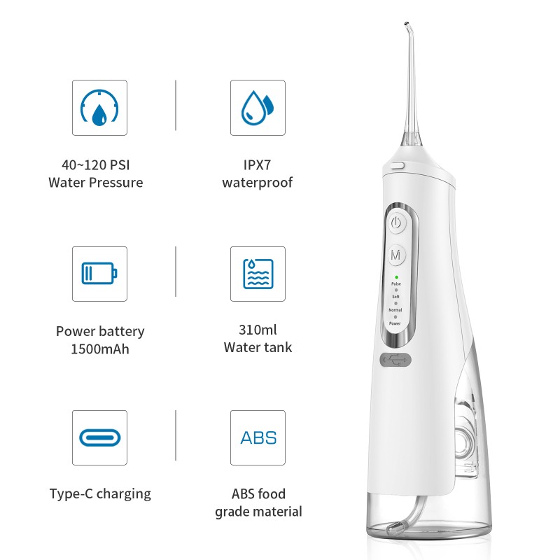 Electric Water Flosser Supplier - Portable Dental Irrigator Kit