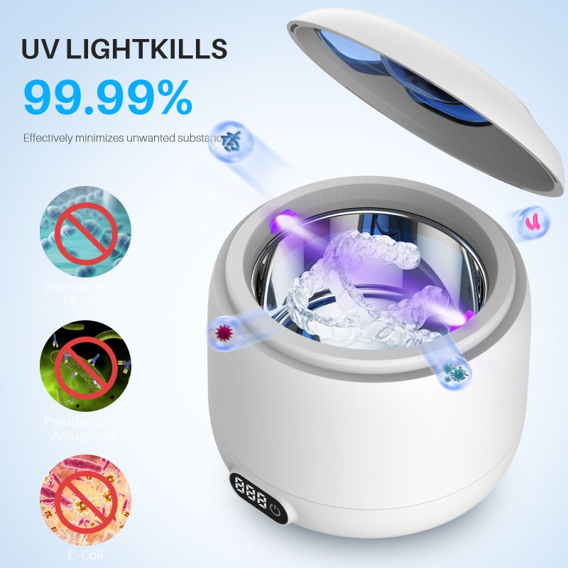 Ultrasonic Cleaner Factory - Portable UV Dental Retainer Cleaner