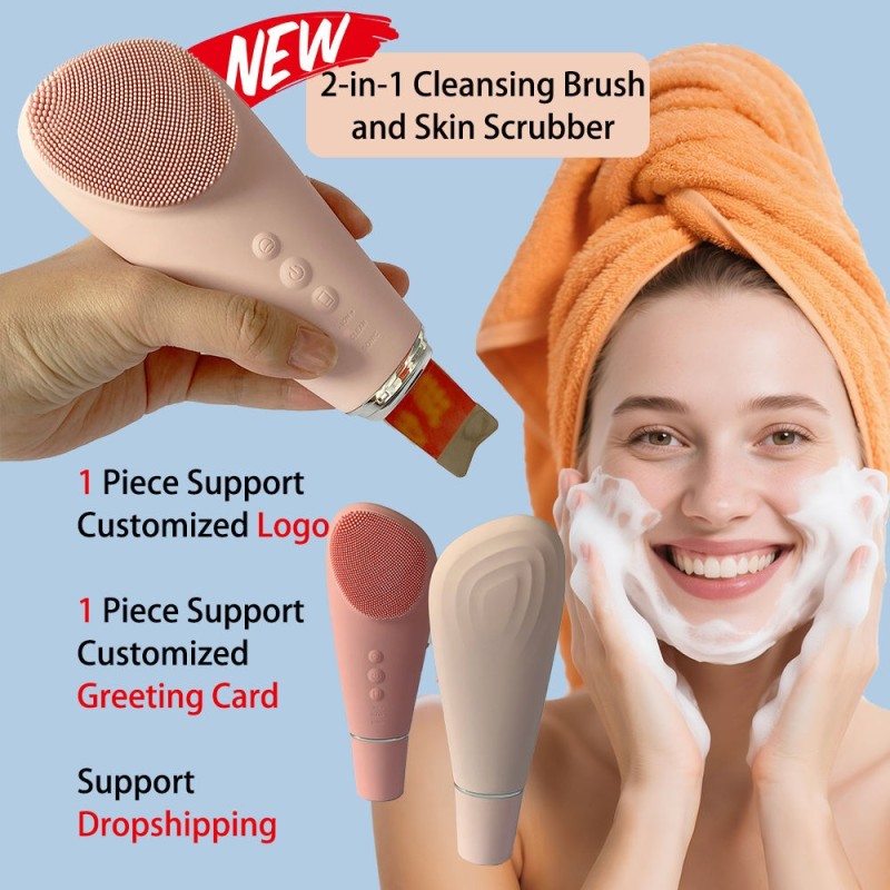 Facial Cleansing Brush Supplier - Portable 2-in-1 Vibrating