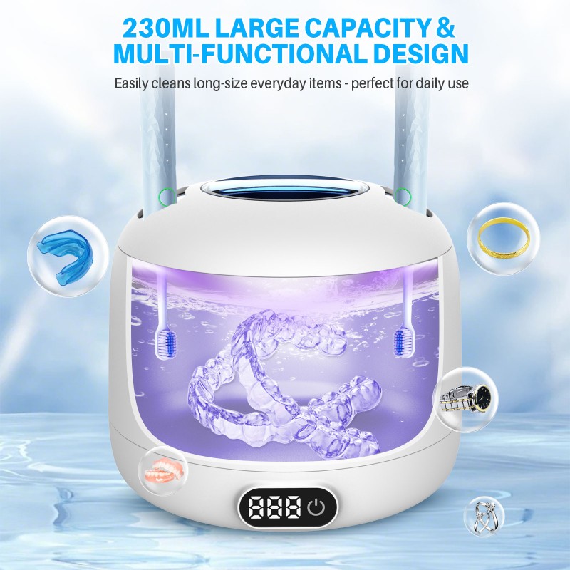 Ultrasonic Cleaner Factory - Portable UV Dental Retainer Cleaner