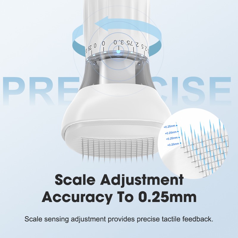 Microneedle Stamp Supplier - 140 Needles Adjustable 0-3.0mm