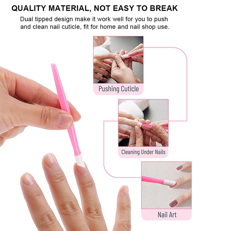 Cuticle Remover Supplier - Stainless Steel Pink Fork