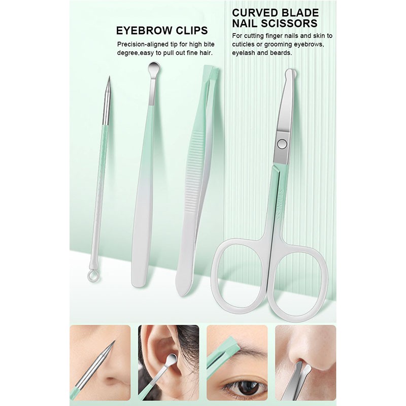 Nail Care Set Manufacturer - 15 Piece Household Gradient Design