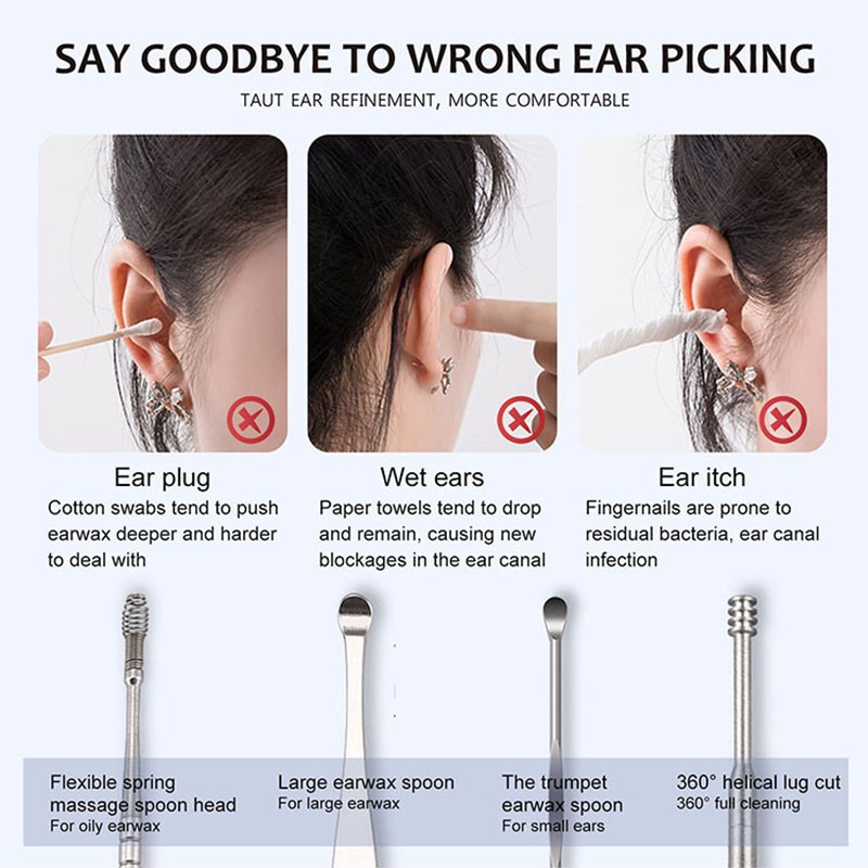 Ear Picker Manufacturer - OEM Custom 6PCS Spiral