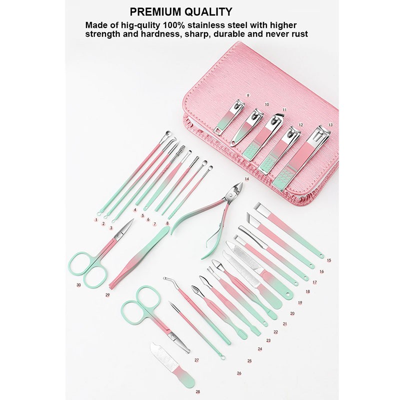 Manicure Set Supplier - 30 Piece Ingrown Nail Care Tools