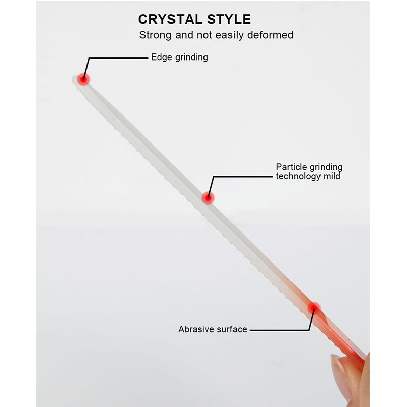Glass Nail File Factory - Double Side Crystal Glass
