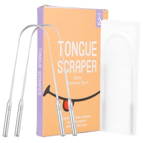 Tongue Scraper Manufacturer - Stainless Steel 2 Pack Oral Care