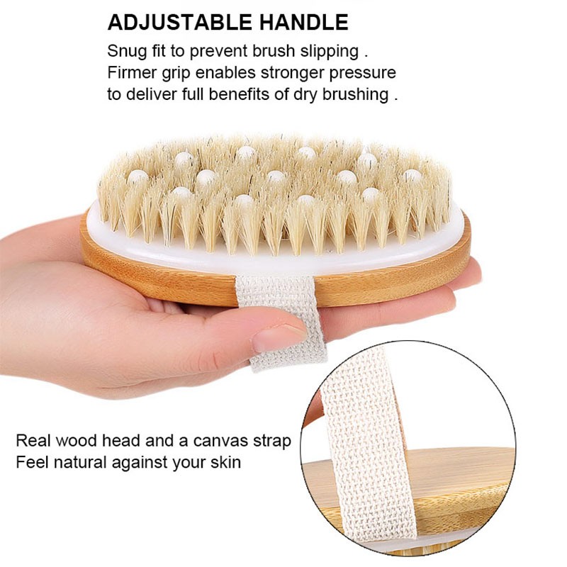 Dry Brush Manufacturer - Wooden Round Natural Bristle