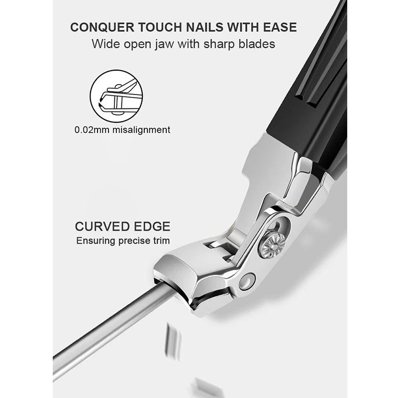 Nail Clipper Manufacturer - Wide Jaw Opening Angled Head