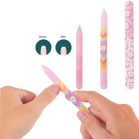 Glass Nail File Factory - 3PCS Colorful Crystal Set
