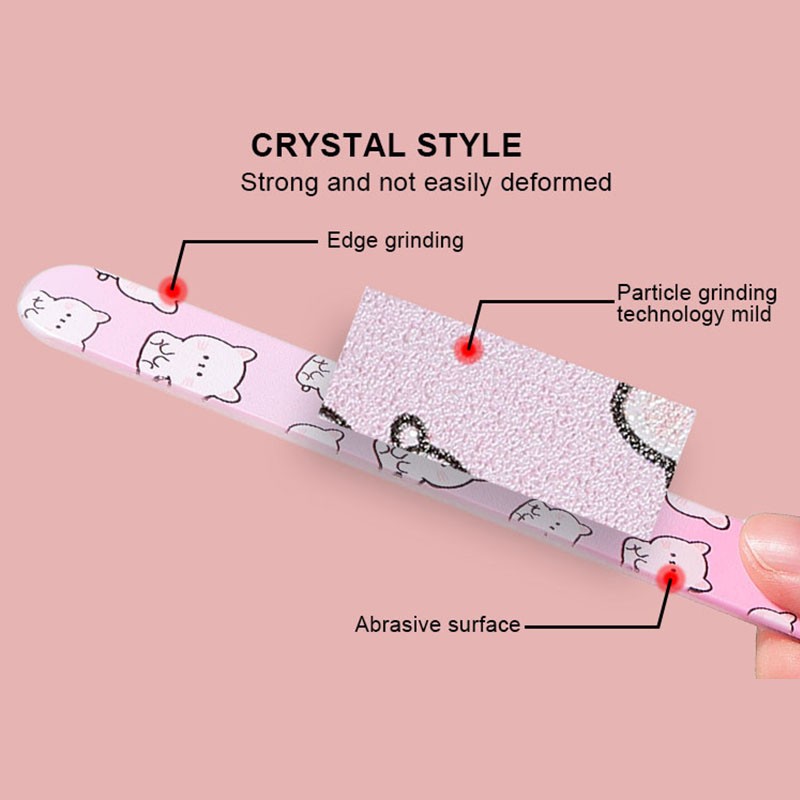Glass Nail File Factory - 3PCS Colorful Crystal Set